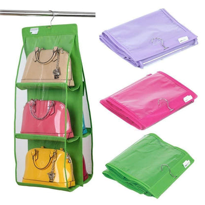 Hanging Handbag Organizer Storage Bag Wardrobe Closet for Purse, Clutch Pack of 2