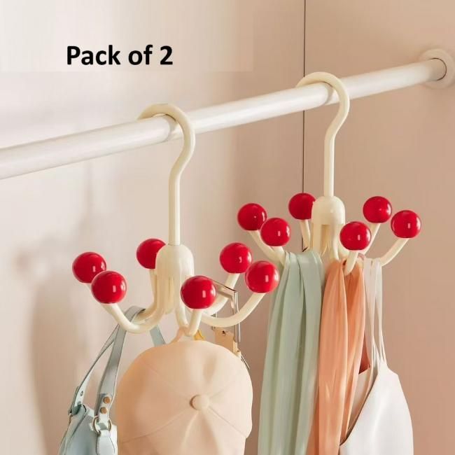 360 Degree Rotating Hook Hanger (Pack of 2)