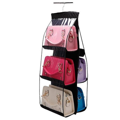 Hanging Handbag Organizer Storage Bag Wardrobe Closet for Purse, Clutch Pack of 2